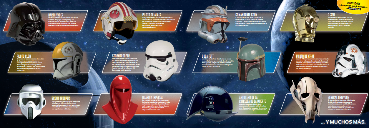 Colección cascos Star Wars.